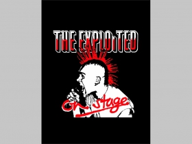 The Exploited - On stage chrbtová nášivka veľkosť cca. A4 (po krajoch neobšívaná)